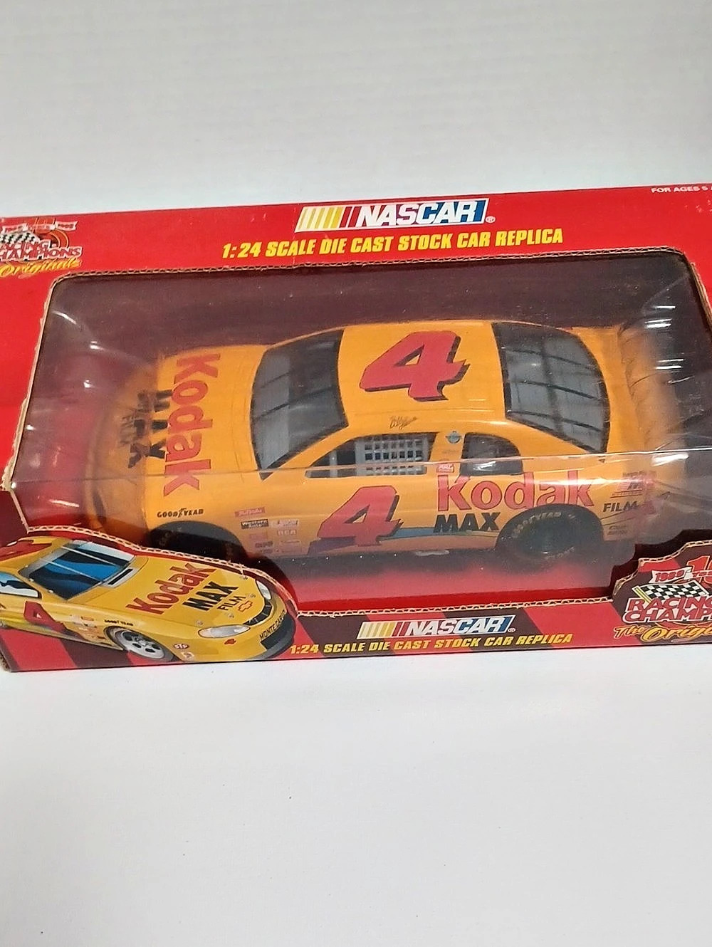 NASCAR Racing Champions 10th Anniversary Kodak Max #4 1:24 Die-Cast Stock Car in